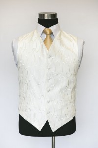 Single Breasted Ivory Sophia Waistcoat