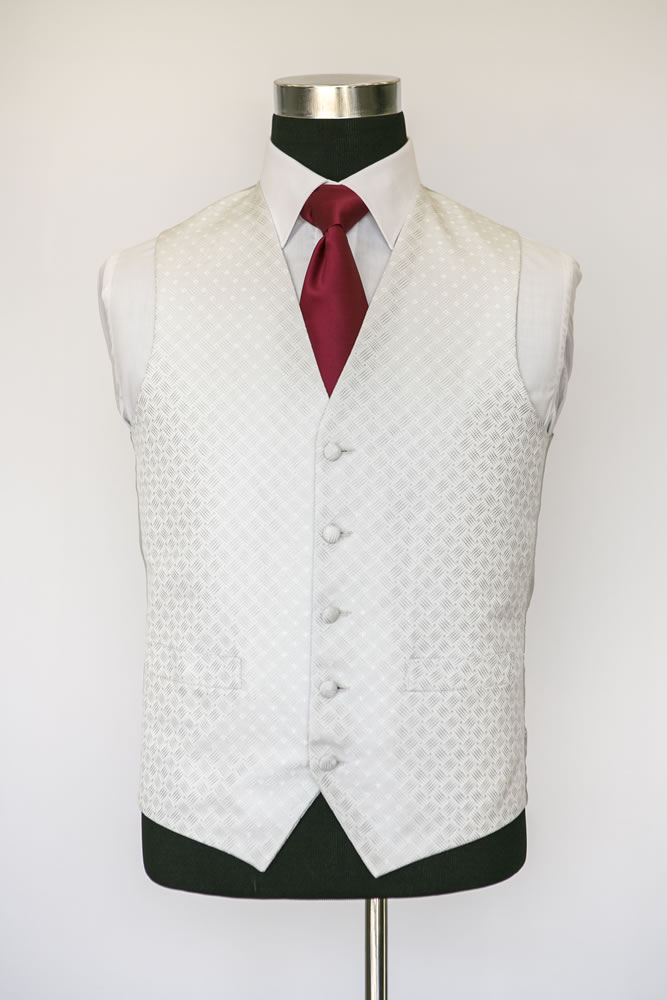 Single Breasted Ritz Ivory Waistcoat