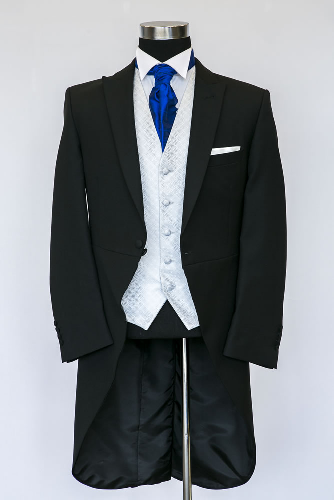 Slim Fit Black Morning Suit