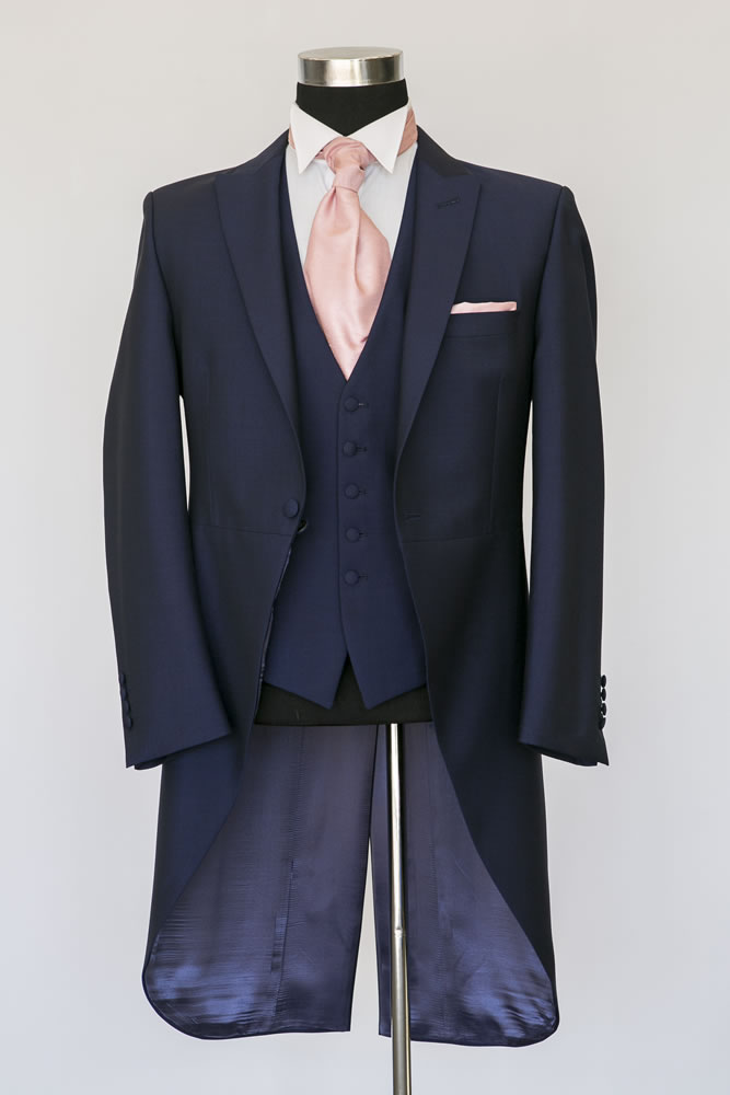 Slim Fit Royal Navy Morning Suit