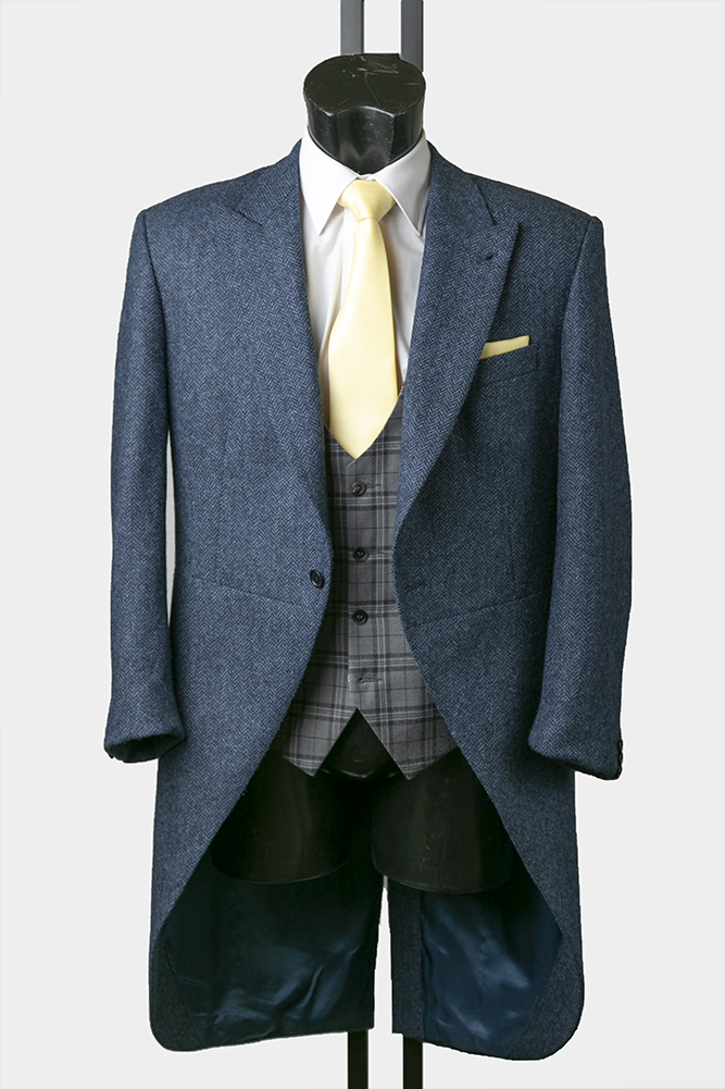 Navy Tweed Morning Suit