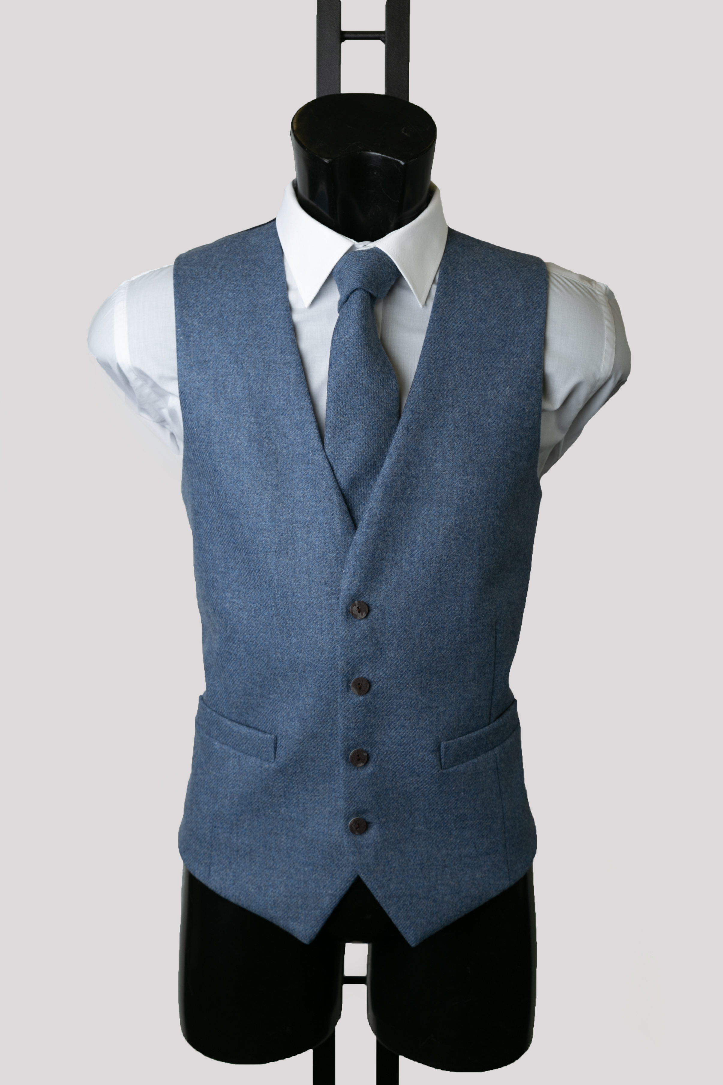 Navy Twill Waistcoat