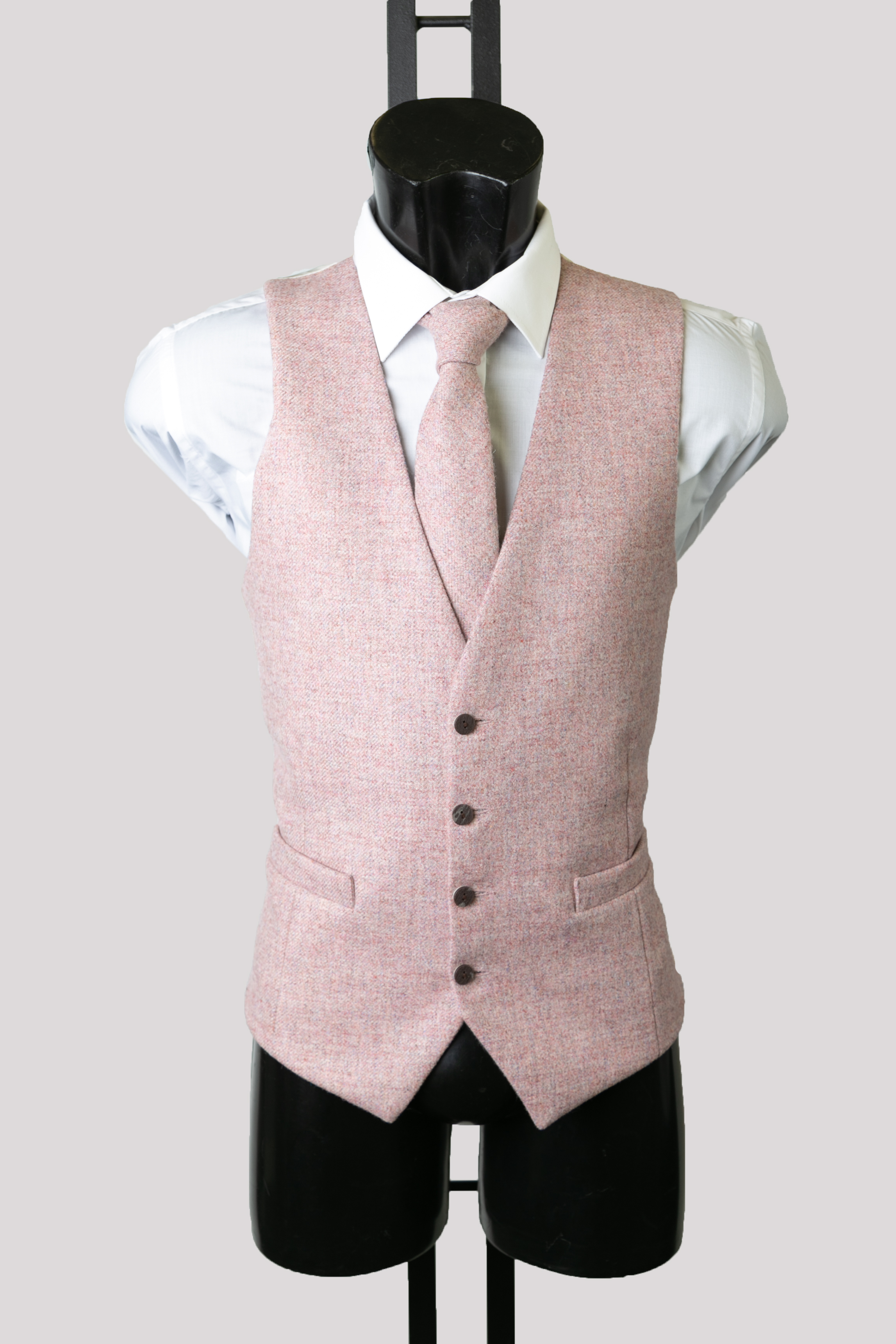 Pink Twill Waistcoat